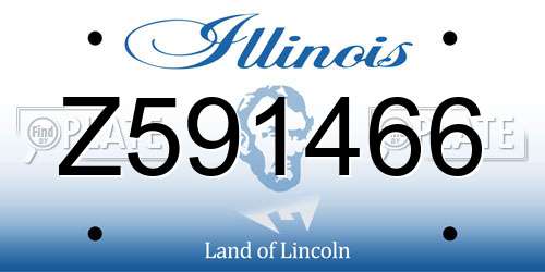 Z591466 Illinois License Plate