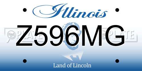 Z596MG Illinois License Plate