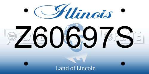 Z60697S Illinois License Plate