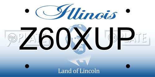 Z60XUP Illinois License Plate