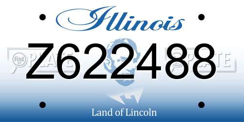 Z622488 Illinois License Plate