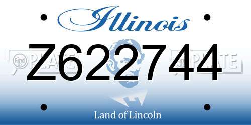 Z622744 Illinois License Plate