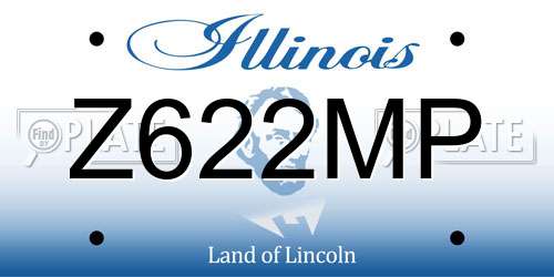 Z622MP Illinois License Plate