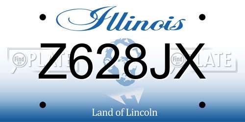 Z628JX Illinois License Plate