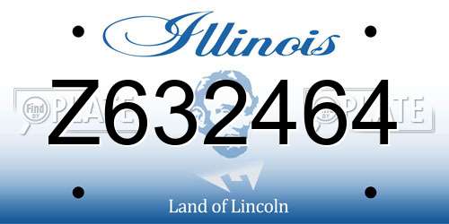 Z632464 Illinois License Plate