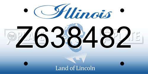 Z638482 Illinois License Plate
