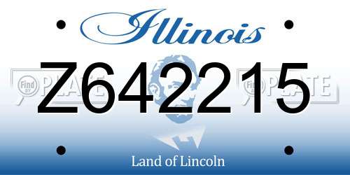 Z642215 Illinois License Plate
