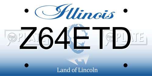 Z64ETD Illinois License Plate