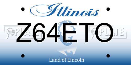 Z64ETO Illinois License Plate