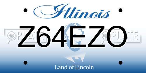 Z64EZO Illinois License Plate