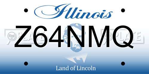 Z64NMQ Illinois License Plate