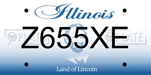Z655XE Illinois License Plate