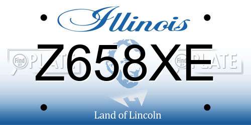 Z658XE Illinois License Plate
