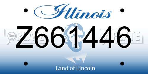 Z661446 Illinois License Plate