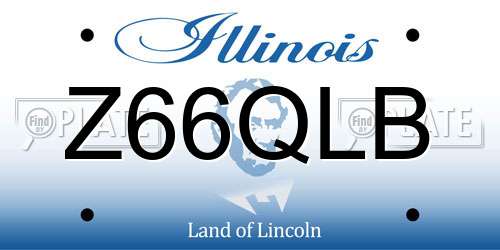 Z66QLB Illinois License Plate