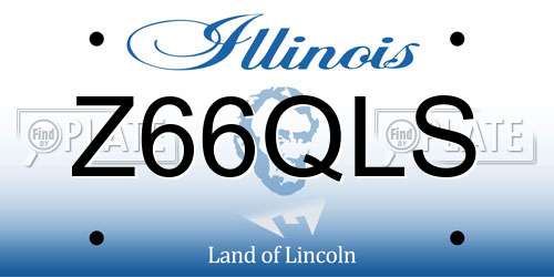 Z66QLS Illinois License Plate