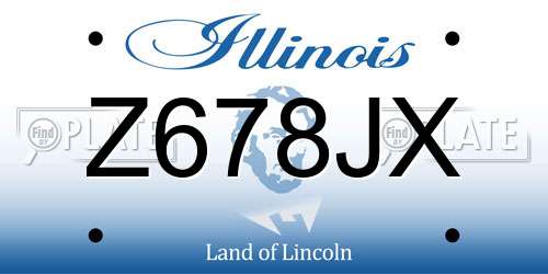 Z678JX Illinois License Plate