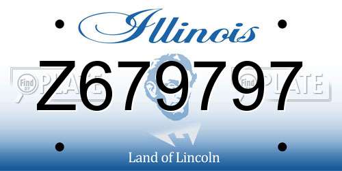 Z679797 Illinois License Plate