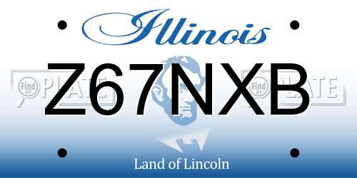 Z67NXB Illinois License Plate