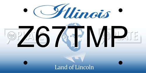 Z67TMP Illinois License Plate