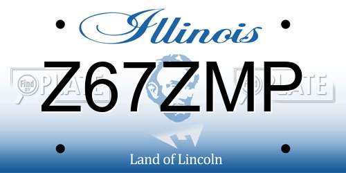 Z67ZMP Illinois License Plate