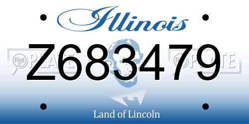 Z683479 Illinois License Plate