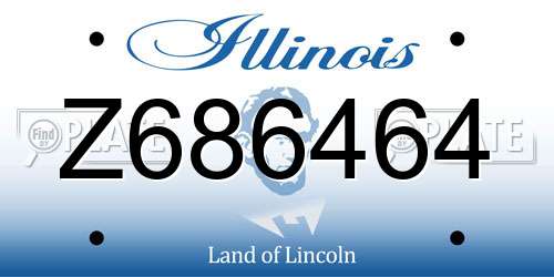 Z686464 Illinois License Plate