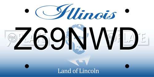 Z69NWD Illinois License Plate