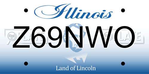 Z69NWO Illinois License Plate