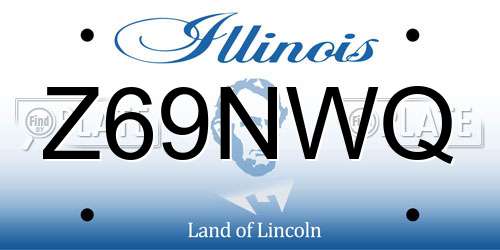 Z69NWQ Illinois License Plate