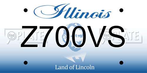 Z700VS Illinois License Plate