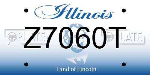 Z7060T Illinois License Plate