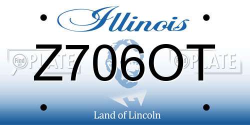 Z706OT Illinois License Plate