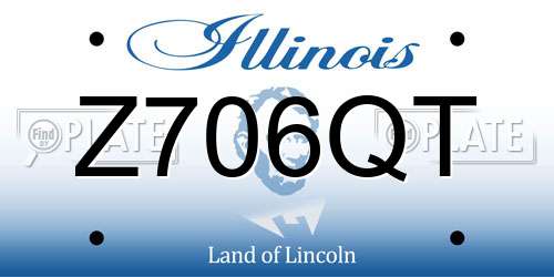 Z706QT Illinois License Plate