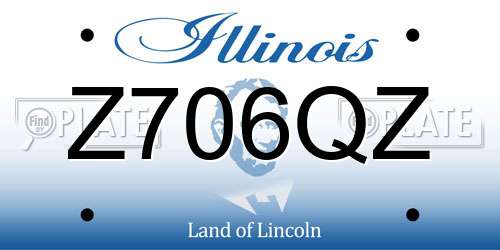 Z706QZ Illinois License Plate