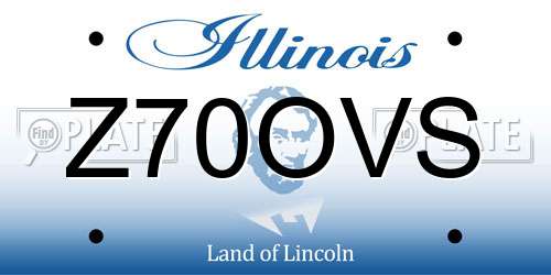 Z70OVS Illinois License Plate