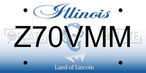 Z70VMM Illinois License Plate