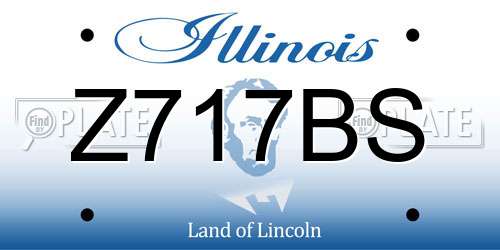 Z717BS Illinois License Plate