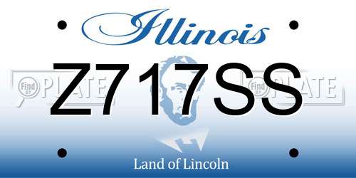 Z717SS Illinois License Plate