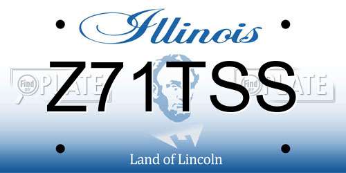 Z71TSS Illinois License Plate