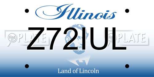 Z72IUL Illinois License Plate