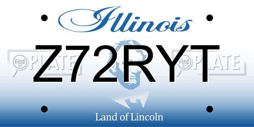 Z72RYT Illinois License Plate