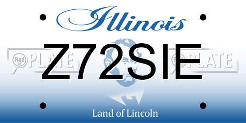 Z72SIE Illinois License Plate