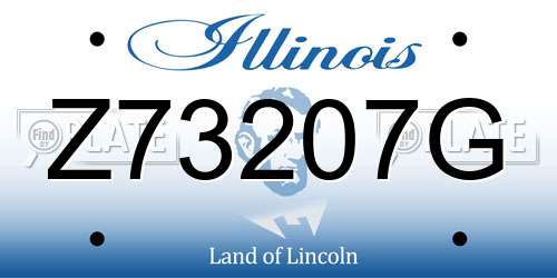 Z73207G Illinois License Plate
