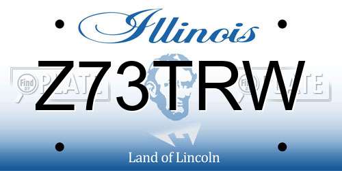 Z73TRW Illinois License Plate