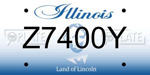 Z7400Y Illinois License Plate