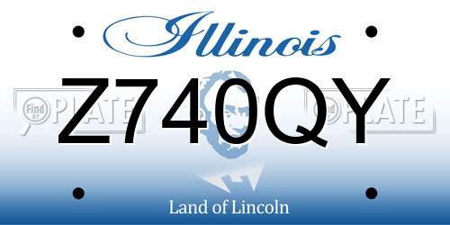 Z740QY Illinois License Plate