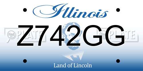 Z742GG Illinois License Plate