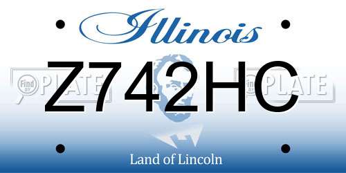 Z742HC Illinois License Plate