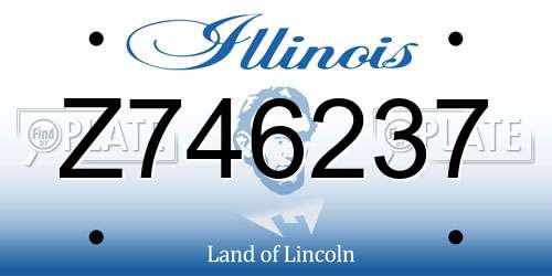 Z746237 Illinois License Plate